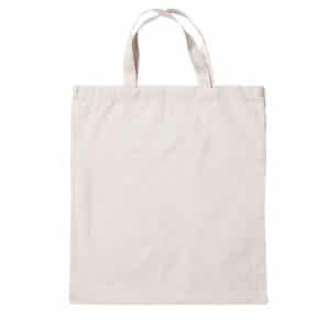 bolsa de algodón con asas cortas