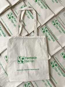 Bolsa de algodón con logo farmacia