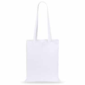bolsa de algodon color blanco