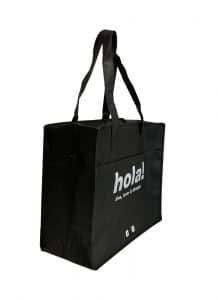 bolsa de tejido sin tejer con cremallera