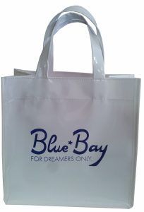 Bolsa de pvc charol color blanco