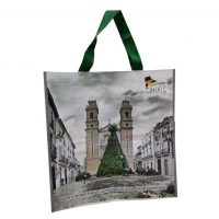 bolsa rafia asas verdes