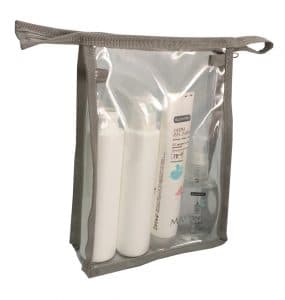 Neceser de pvc con ribetes color a elegir