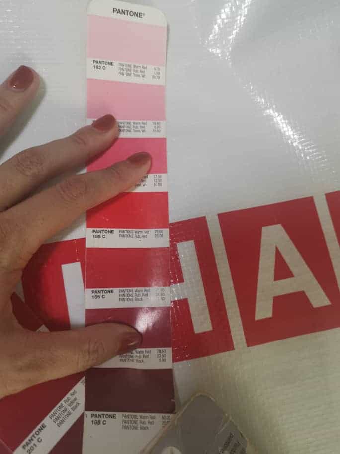 pantone estampación bolsa de rafia bauhause